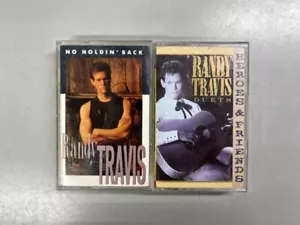 Set of 2 Randy Travis Cassette Tapes - No Holdin' Back + Duets: Heroes & Friends - Picture 1 of 5