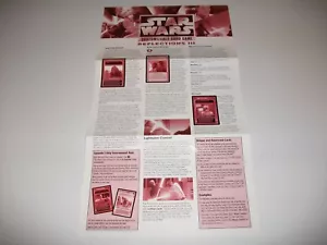 Hoja de inserción/suplemento de reglas de Star Wars CCG lista de verificación reflejos III/3 - Imagen 1 de 2