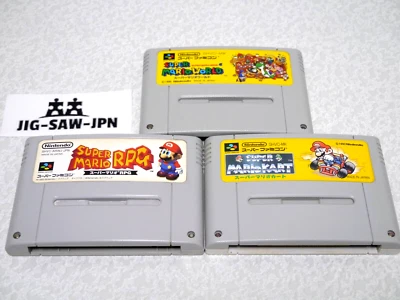Super Mario World /Cart /RPG  Lot of 3 SFC Nintendo Super Famicom Japan Tested - Image 1 of 4