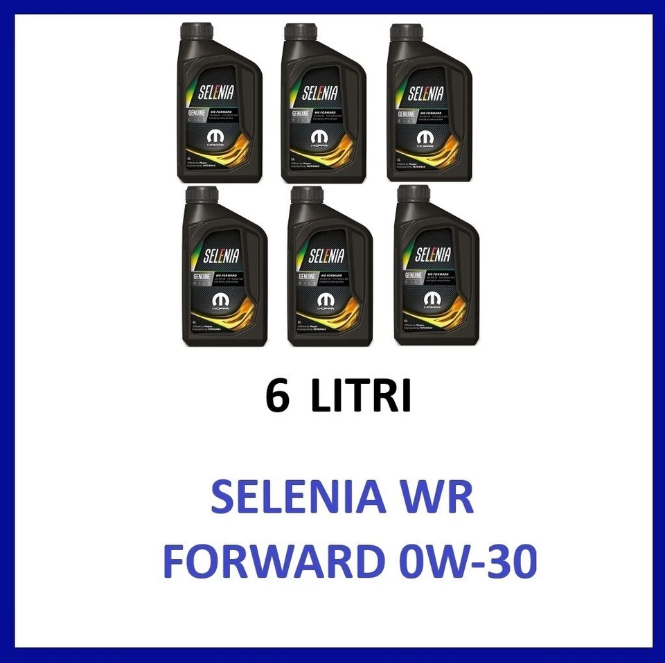 6 LITRI - OLIO MOTORE SELENIA WR FORWARD 0W30 DIESEL APPLICATION ACEA C2 (6LT)