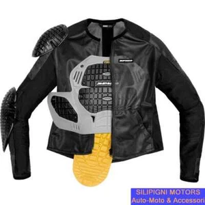 SPIDI BASE- 1 ARMOR T295 Giacca Moto Estiva Traforata Col. 026 Nero - Foto 1 di 11