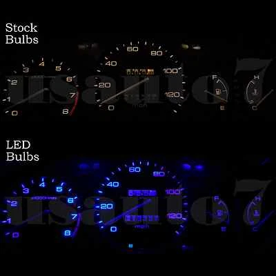 Dash Instrument Cluster Gauge BLUE LED LIGHT KIT Fit 96-00 Honda Civic 6th Gen  Foto 1 de 4
