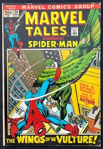 Marvel Tales Starring Spider Man, The Wings of the Vulture! Issue #34 (1972) - Imagen 1 de 2
