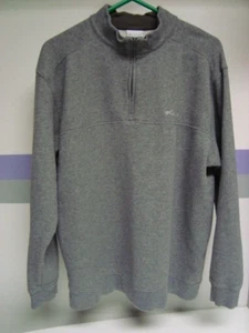 Columbia Sweatshirt Herren Large grau 1/4 Zip Fleece Erwachsene Pullover - Bild 1 von 4