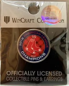 BOSTON RED SOX 2018 AMERICAN LEAGUE CHAMPIONS W.S. LAPEL COLLECTOR PIN NEW - Picture 1 of 1