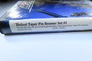 NEW ALVORD POLK TOOL HELICAL TAPER PIN REAMER SET #1 HIGH SPEED STEEL ( 6 ) PCS - Picture 1 of 6