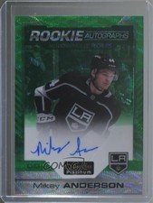 2020 O-Pee-Chee Platinum Emerald Surge /10 Mikey Anderson #R-MA Rookie Auto RC