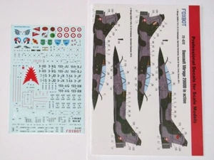 Decals Dassault Mirage 2000D Scale 1:72 Foxbot 72-072 - Decals for Plastic Model - Picture 1 of 6