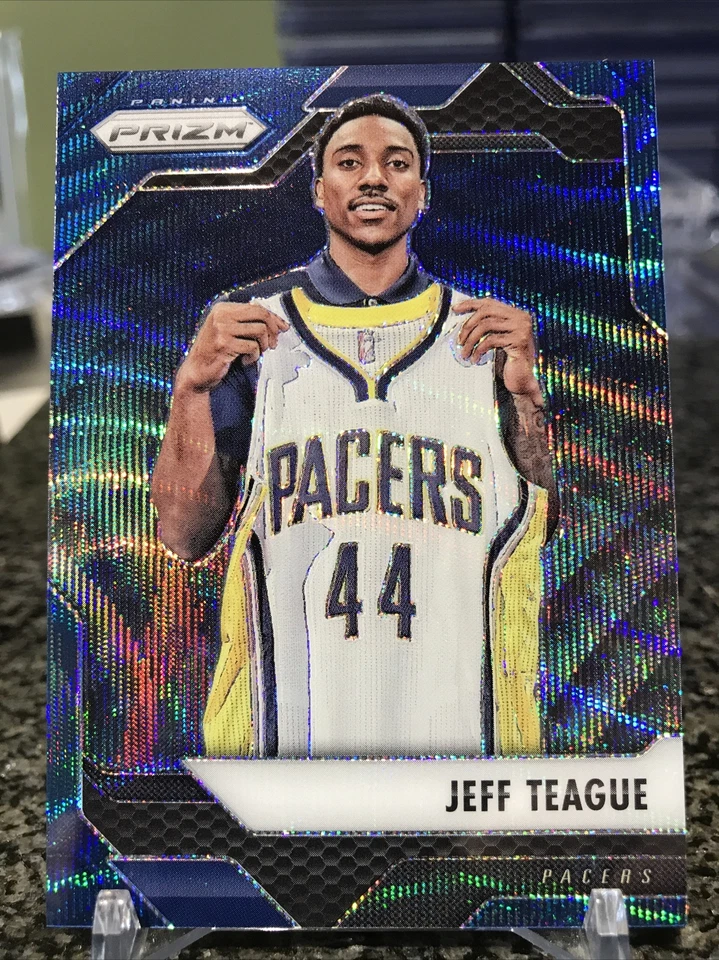 2016-17 Panini Prizm #182 Jeff Teague Rare Blue Wave Prizms Refractor SSP /99!!! - Image 1 of 2