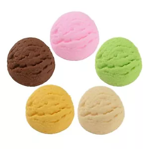 Artificial Ice Cream Scoops Balls 5pcs Faux Ice Cream Simulation Cake Fake Fo... - Picture 1 of 7