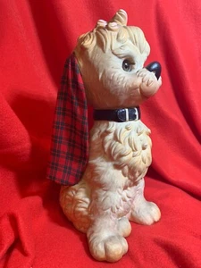 Giocattolo Vintage anni 60 Cane di plastica orecchie di stoffa - Foto 1 di 8