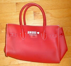 Amore Honolulu Pink Jellybean Translucent Tote Bag - Picture 1 of 11