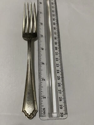 Hamilton By Alvin 纯银餐叉 7 1/2 — 第 1/4 张图片