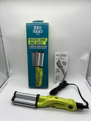 Bed Head Tigi Massive Shine Wave Artist 2x Turmalina Cerâmica Deep Waver Verde - Imagem 1 de 4