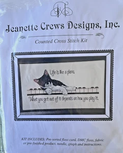 Life is like a piano kit punto de cruz contado Jeanette Crews Designs, Inc. 1998 - Imagen 1 de 3