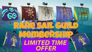 Sea Of Thieves Guild Membership (RARE SAILS) - Ferryman , Obsidian, Arena Sails - Picture 1 of 1