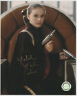Natalie Portman dédicacée Star Wars 8x10 photo padme inscription signature SWAU