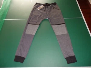 NWT Men's American Stitch Joggers size XL Black & White Pinstripe - Picture 1 of 14