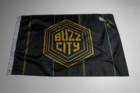 Charlotte Hornets "Buzz City" Flag - 22inx36in Cover