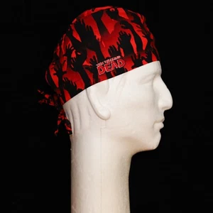 The Walking Dead Theme on Red Scrub Hat - Picture 1 of 1
