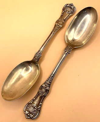 Tiffany & Co. Cucharadas/cucharas para servir de plata de ley de 8,6" de largo, 2x, usadas Foto 1 de 4