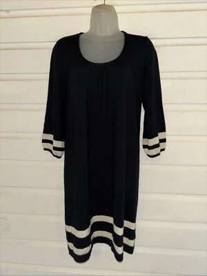 Vestido Jersey Tejido Manga 3:4 Lilly Pulitzer 100% Lana Merino Talla L Foto 1 de 4