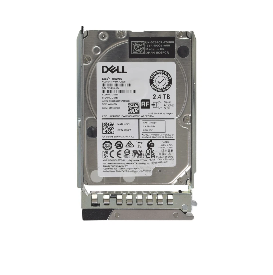 Dell Seagate 2.5" 2.4TB 10K 12GBPS 512e SAS Hard Drive - 1D0F5 ST2400MM0159 - Image 1 of 1