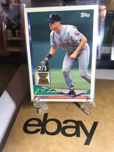 J.T. Snow 2/3 2005 Topps Rookie Cup 24k Gold Cup Relic Giants Angels Yankees - Picture 1 of 4