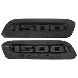 19-22 Dodge RAM Truck Black 1500 HEMI 5.7L RIGHT&LEFT HOOD Bezel NEW OEM MOPAR - Picture 1 of 3