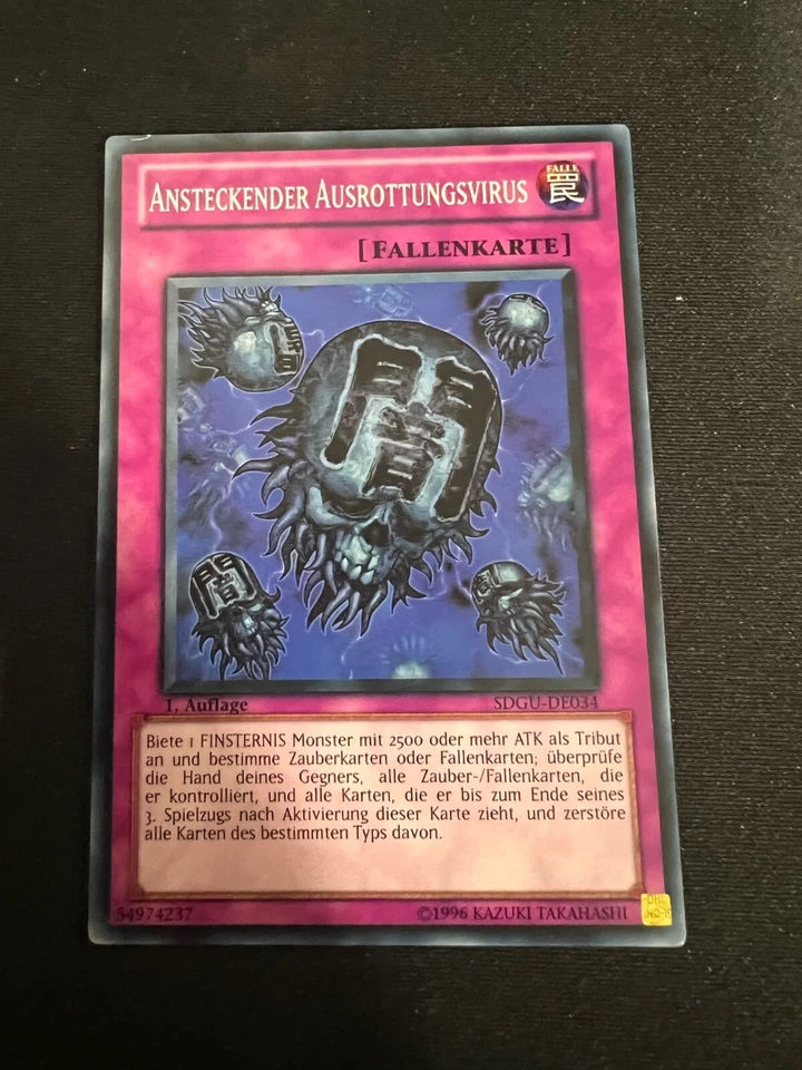 Eradicator Epidemic Virus German Common SDGU-EN034 DE034 Light Play Yugioh - Image 1 of 1