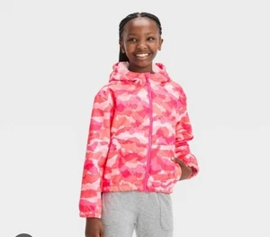 ⚡️All in Motion Girls' Abstract Softshell Jacket Pink (XLarge 14) - Picture 1 of 5