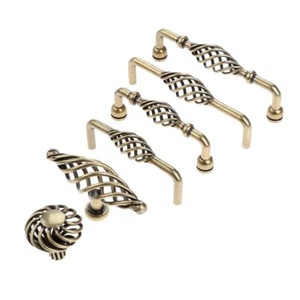 Door Cabinet Knob Pull Retro Birdcage Cupboard Drawer Furniture Wardrobe Handle - Picture 1 of 18