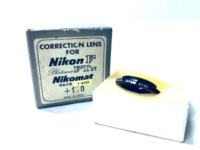 🍙Rare Mint🍙Nikon Eyepiece Correction lens +1 D w/Original Grey Box from Japan - Image 1 of 4