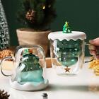 Cute with Lid Water Cup Christmas Wishing Cup Cartoon Cup Double-Layer Home J9Z7