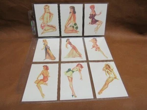 9 Trading Card Varga Pinup Girl Military Edition Mail In Redemption Chase Set - Picture 1 of 2