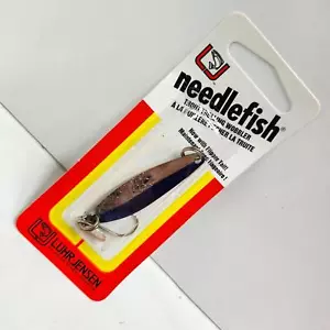 Luhr Jensen Needlefish Fishing Lure Nickel Neon Blue Size 2 1051-002-0022 - Picture 1 of 3