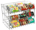 Amtido 3 Tier Stackable Can Rack Holder - Kitchen Organiser for Canned Goods 