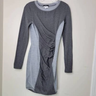Tart X Pea in the Pod Bodcon Dress Small Gray Knit Long Sleeve Maternity - Image 1 of 4