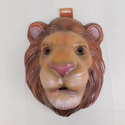 Vacuform Plastic Lion Mask Halloween Costume Accessory #C435 - Image 1 of 4
