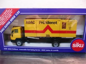 WOW EXTREMELY RARE #3430 Mercedes 2232 Lorry ADAC Service Orange BNIB 1:55 Siku - Picture 1 of 5