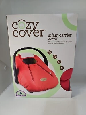 Cozy Cover Infant Carrier Cover Red - Cayenne Shell/White Lining. - Image 1 of 4