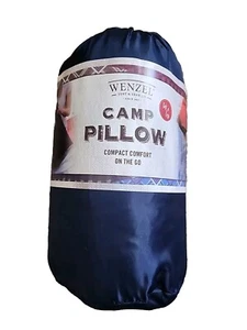 Wenzel Tenda & Gear Company Cuscino Campeggio 12" X 18" Morbido Comodo Compatto Navy - Foto 1 di 5