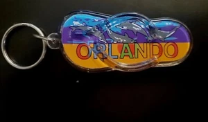 Orlando Florida Acrylic Key Ring Colorful Keychain - Picture 1 of 3