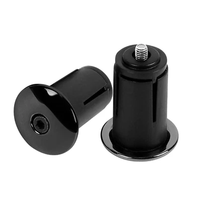 Lenkerstopfen Lenkerendkappe Bar End Plugs Aluminium fürs Fahrrad E-Bike Schwarz - Bild 1 von 3