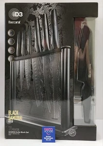 NEW BACCARAT ID3 7 PIECE KNIFE SET MODEL: BLACK SAMURAI GOZEN - Picture 1 of 5