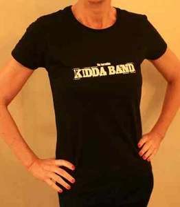 UNGLAUBLICHES KIDDA BAND T-SHIRT/TEE - SCHWARZ - DAMEN MEDIUM - 100 % BAUMWOLLE - GILDAN - Bild 1 von 5