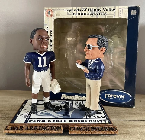 LAVAR ARRINGTON & Coach JOE PATERNO Penn State Nittany Lions Bobblehead NIB! Cover