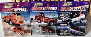 Johnny Lightning ShowStoppers! Lot Of 3 BRAND NEW w/ WHEELIE STAND!! - Picture 1 of 5