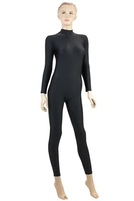 Damen Ganzanzug RRV schwarz Sport Voltigieranzug stretch elastisch shiny Glanz - Bild 1 von 3