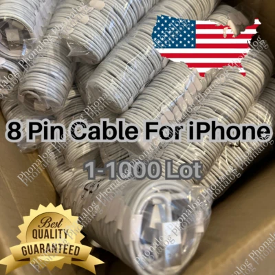 USB Charger Cable Cord For Apple iPhone 6 7 8 X XR 11 12 13 14 Pro Max Wholesale - Image 1 of 4
